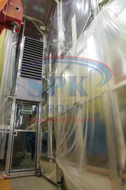 Телескопическая окрасочная камера для авиации SPK-13.6.6