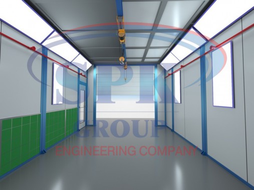 Окрасочно-сушильная камера проходного типа SPK-5.3.3  Окрасочно-сушильная камера проходного типа SPK-5.3.3