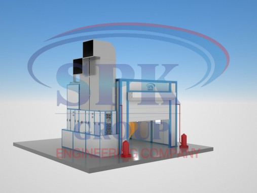 Окрасочно-сушильная камера проходного типа SPK-5.3.3  Окрасочно-сушильная камера проходного типа SPK-5.3.3