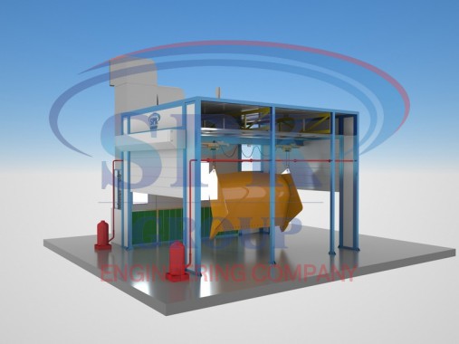 Окрасочно-сушильная камера проходного типа SPK-5.3.3  Окрасочно-сушильная камера проходного типа SPK-5.3.3