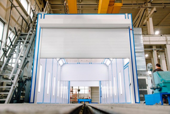 Проходная окрасочно-сушильная камера SPK-17.5.4, г. Ленинск-Кузнецкий Проходная окрасочно-сушильная камера SPK-17.5.4, г. Ленинск-Кузнецкий