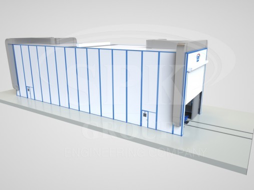 Дробеструйная камера проходного типа SPK - D - 30.8.8 Дробеструйная камера проходного типа SPK - D - 30.8.8