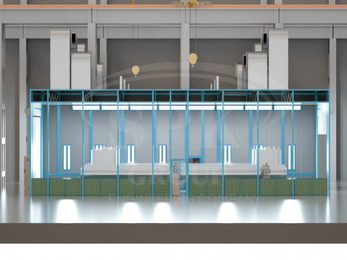 Открытая зона окраски SPK-Z 18.7,5. Комплекс подготовки и окраски поверхности SPK