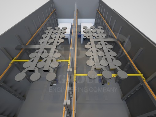 Открытая зона окраски SPK-Z 18.7,5. Комплекс подготовки и окраски поверхности SPK