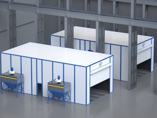 Открытая зона окраски SPK-Z 18.7,5. Комплекс подготовки и окраски поверхности SPK