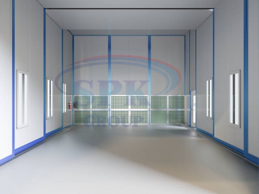 Окрасочная телескопическая камера для локомотивов ремонтного производства SPK – 6.5.4 Окрасочная телескопическая камера для локомотивов ремонтного производства SPK – 6.5.4