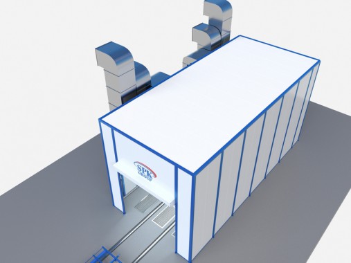 Окрасочно-сушильная камера тупикового типа SРК - 13.6.6