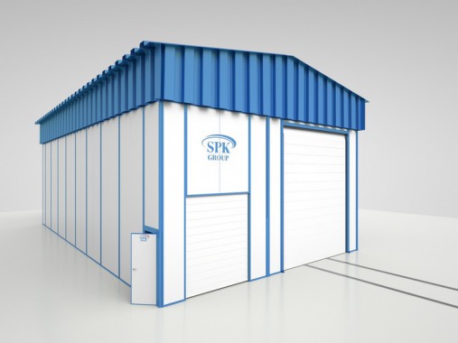 Дробеструйная камера уличной установки