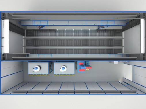 Дробеструйная камера уличной установки