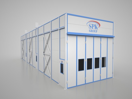 Окрасочно-сушильная камера для самолетов SPK - 24.6.5 Окрасочно-сушильная камера для самолетов SPK - 24.6.5
