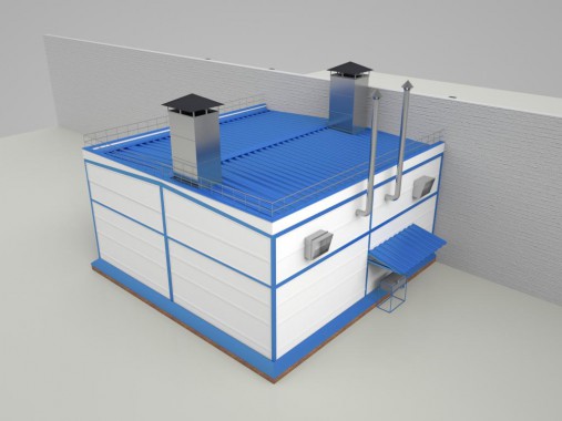 Уличная покрасочно-сушильная камера SPK-T 12.6.4 для деталей самолета, г. Екатеринбург Уличная покрасочно-сушильная камера SPK-T 12.6.4 для деталей самолета, г. Екатеринбург