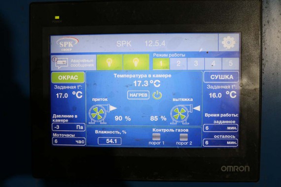 Камера покраски и сушки для спецтехники SPK-P 12.5.4 Камера покраски и сушки для спецтехники SPK-P 12.5.4