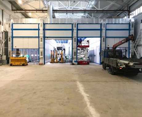 Комплекс подготовки, покраски и сушки для трамвайных вагонов, г. Тверь Комплекс подготовки, покраски и сушки для трамвайных вагонов, г. Тверь