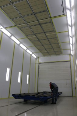 Комплекс подготовки, покраски и сушки для военной техники. Камера подготовки к покраске SPK-15.6.6