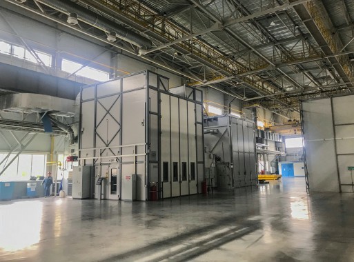 Покрасочно-сушильная камера с раскрывающейся крышей SPK-T 6.6.7 Покрасочно-сушильная камера с раскрывающейся крышей SPK-T 6.6.7