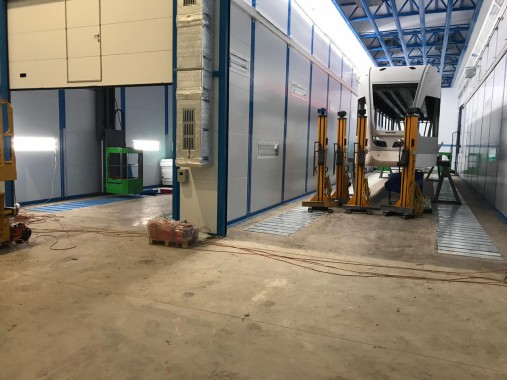 Комплекс подготовки, покраски и сушки для трамвайных вагонов, г. Тверь Комплекс подготовки, покраски и сушки для трамвайных вагонов, г. Тверь