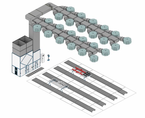Зона открытой окраски для горно-шахтного оборудования SPK-Z 36.18