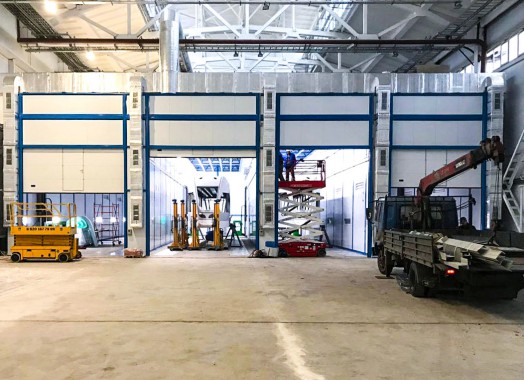 Комплекс подготовки, покраски и сушки для трамвайных вагонов, г. Тверь Комплекс подготовки, покраски и сушки для трамвайных вагонов, г. Тверь