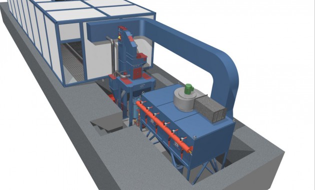 Разработка, изготовление и поставка системы рекуперации дроби и вентиляционно-фильтровальной установки для оснащения дробеструйной камеры