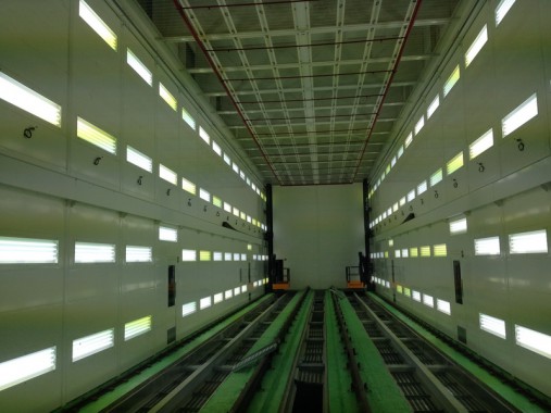 Электровозосборочный завод г. Астана (Казахстан). Камера окраски для локомотивов.