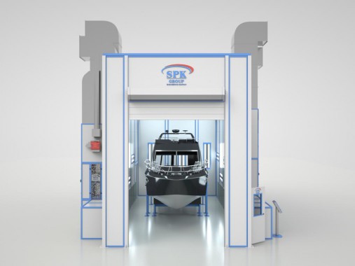 Окрасочно-сушильная камера для катеров SPK-12.5.6 Окрасочно-сушильная камера для катеров SPK-12.5.6