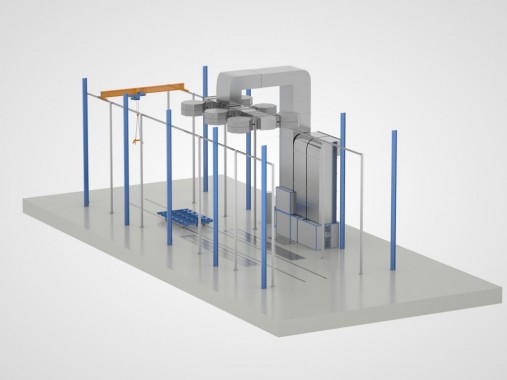 Зона открытой окраски металлоконструкций SPK Z-9.5 Зона открытой окраски металлоконструкций SPK Z-9.5