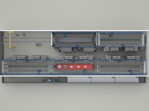 Комплекс подготовки, покраски и сушки SPK для корпусов трамваев  Комплекс подготовки, покраски и сушки SPK для корпусов трамваев