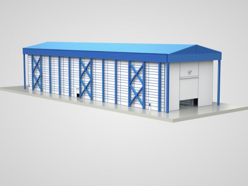 Уличный комплекс подготовки, покраски и сушки для судостроения SPK Уличный комплекс подготовки, покраски и сушки для судостроения SPK