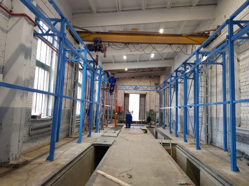 Комплекс подготовки, мойки и окраски поверхности для изделий машиностроительного комплекса, г. В. Луки Комплекс подготовки, мойки и окраски поверхности для изделий машиностроительного комплекса, г. В. Луки