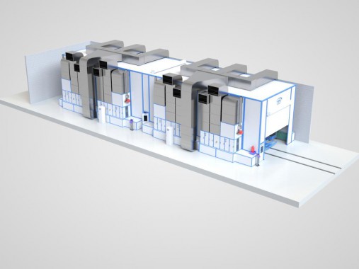 Окрасочно-сушильная камера для деталей карьерной техники SPK-30.7.6