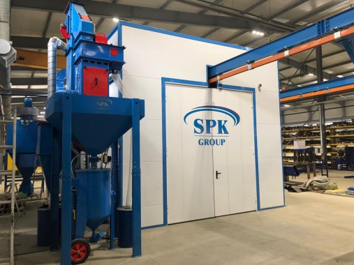 Комплекс подготовки и покраски для деталей с подвесной транспортной системой SPK Комплекс подготовки и покраски для деталей с подвесной транспортной системой SPK