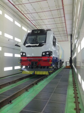 Электровозосборочный завод. Окрасочно-сушильная камера для ж/д.