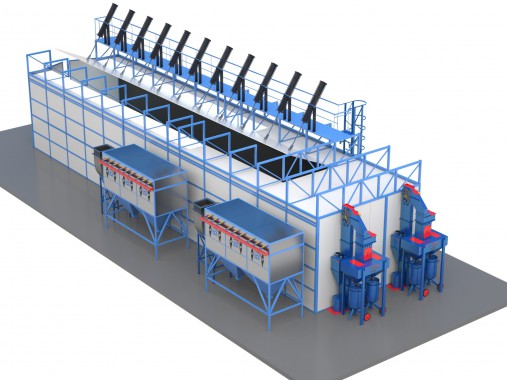 Дробеструйная камера SPK- D-25.6.6 Дробеструйная камера SPK- D-25.6.6