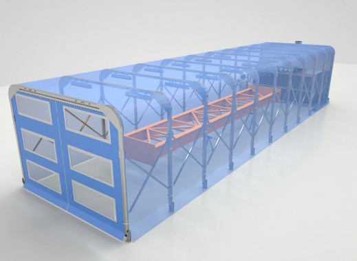 Проходная телескопическая окрасочно-сушильная камера SРК - 11.6.5 Проходная телескопическая окрасочно-сушильная камера SРК - 11.6.5