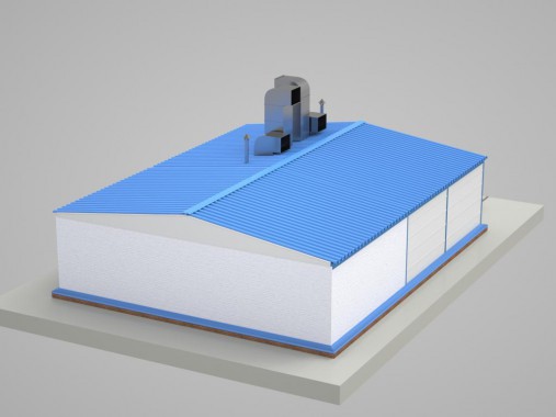 Уличный комплекс подготовки, покраски и сушки SPK для металлоконструкций  Уличный комплекс подготовки, покраски и сушки SPK для металлоконструкций