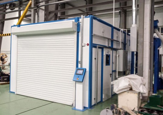 Дробеструйная камера для оборудования нефтяной отрасли SPK-6.4.3 Дробеструйная камера для оборудования нефтяной отрасли SPK-6.4.3