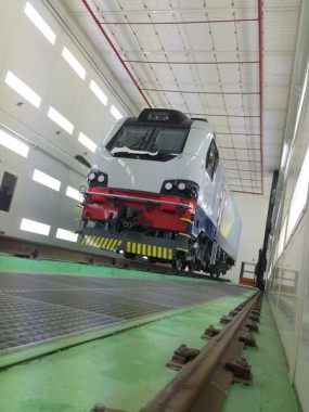 Электровозосборочный завод. Окрасочно-сушильная камера для ж/д.