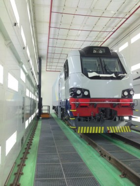 Электровозосборочный завод. Окрасочно-сушильная камера для ж/д.