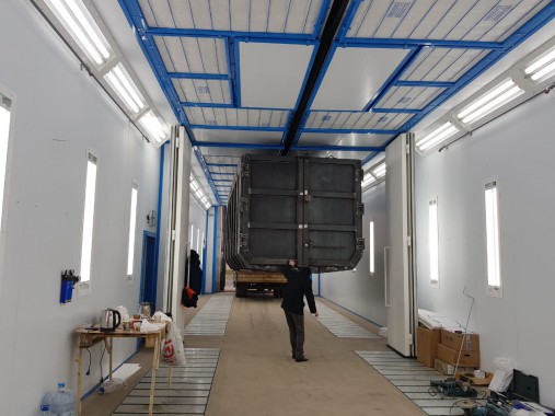 Комплекс подготовки, мойки и окраски поверхности для изделий машиностроительного комплекса, г. В. Луки Комплекс подготовки, мойки и окраски поверхности для изделий машиностроительного комплекса, г. В. Луки