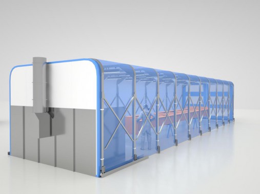 Проходная телескопическая окрасочно-сушильная камера SРК - 11.6.5 Проходная телескопическая окрасочно-сушильная камера SРК - 11.6.5
