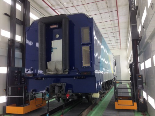 Электровозосборочный завод. Окрасочно-сушильная камера для ж/д.