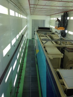 Электровозосборочный завод. Окрасочно-сушильная камера для ж/д.