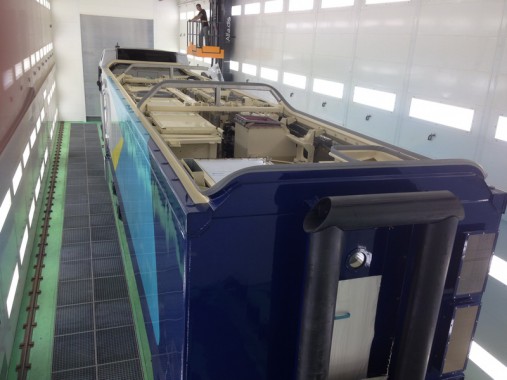 Электровозосборочный завод. Окрасочно-сушильная камера для ж/д.