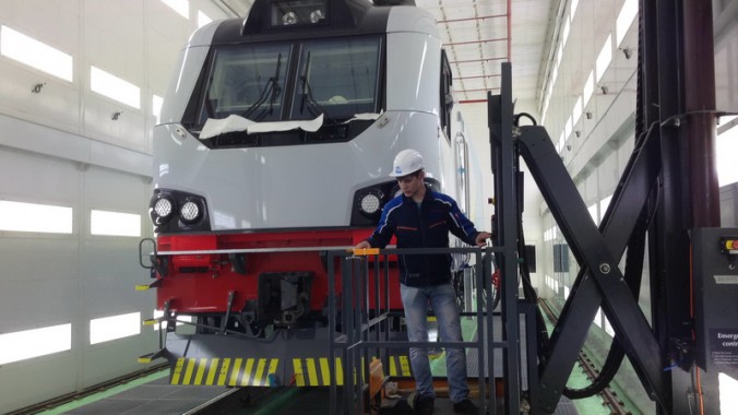 Электровозосборочный завод. Окрасочно-сушильная камера для ж/д.